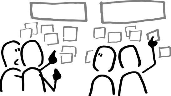 illustration-atelier-restitution-diagnostic-post-it-forum-affiches-stands-panneaux-coproduction-intelligence-collective-workshop.png